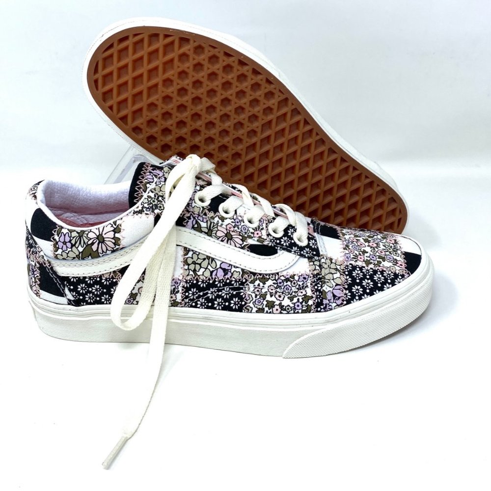 VANS Shoes OLD SKOOL Men's Casual Patchwork Floral Low Top Sneakers VN0A38G19FY - Picture 4 of 10